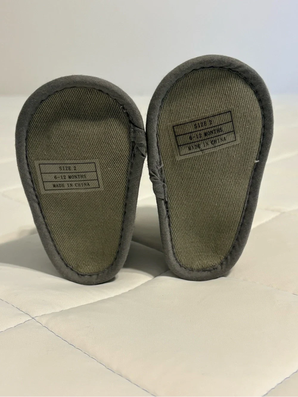 NWOT-Kids Grey Bear Cozy Booties - Plush Lined Toddler Shoes